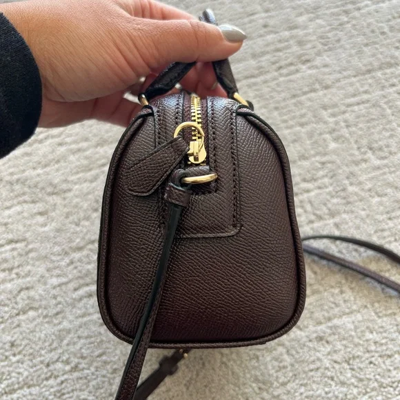 Coach Micro Bennett Satchel, Oxblood Heart Glitter - Picture 6 of 16